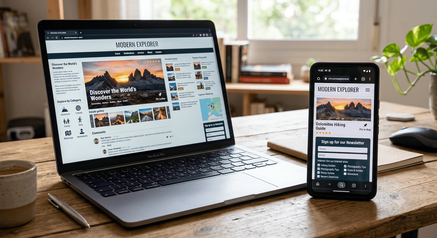 Diseño web desarrollado por Métrica Visual